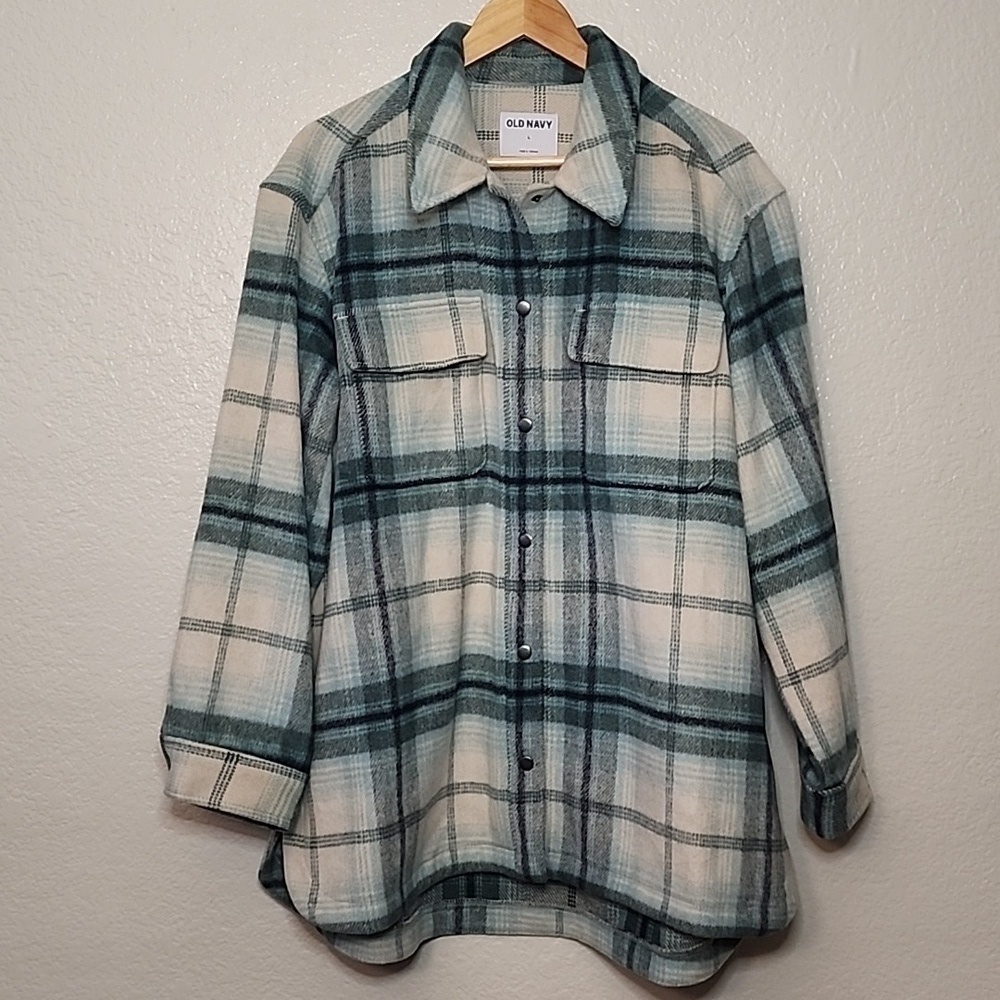 Old Navy Transitional Plaid Utility Shacket